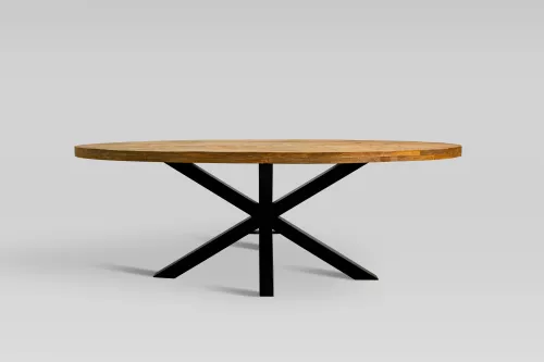 By Kohler  Dining Table Baywood 220x100x76cm Oval Cross Leg (202421)