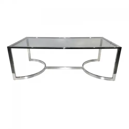 By Kohler  Coffee Table Redfield 140x70x47cm silver (112643)