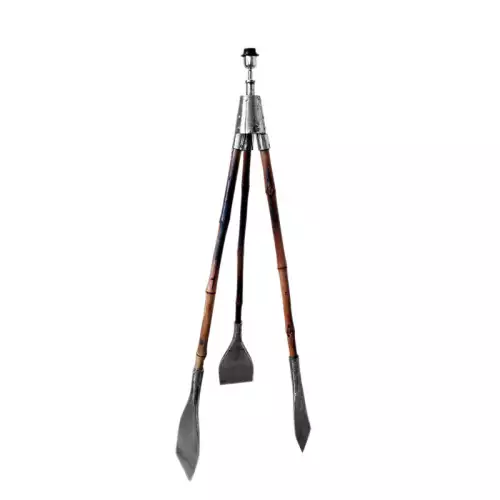 By Kohler  Floor Lamp 12x18x161cm Elect. With Mango Wood (110131)