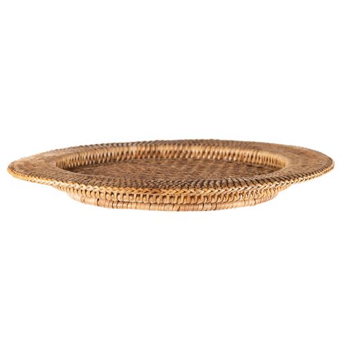 By Kohler  Underplate Vada 35x35x4cm woven rotan handmade (115176)