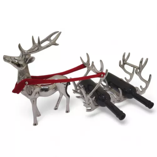 By Kohler  Reindeer with Sleigh Bottle Holder 73.5x15.5x40.5cm (201886)